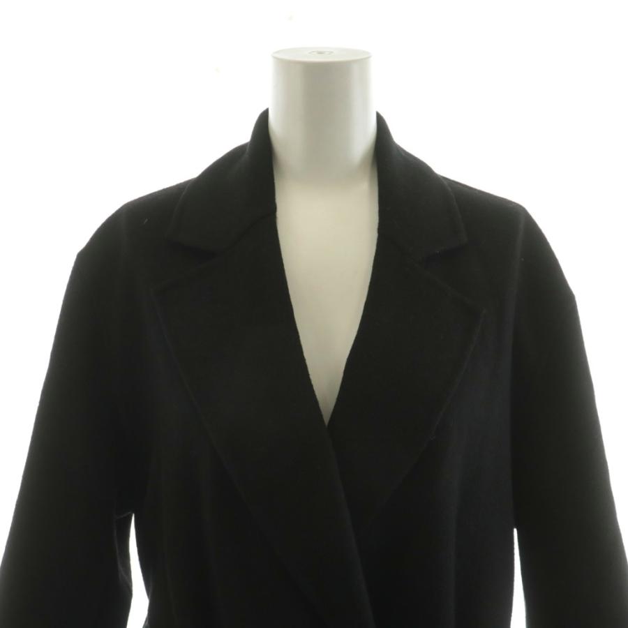 ZARA（ザラ） コート ロング丈 ウール アウター M 黒 ブラック