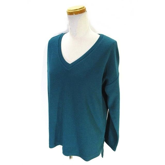 中古 イング Ingni ニット セーター 長袖 Vネック 無地 スリット 緑 グリーン M レディース ベクトル 古着 146 ブランド古着販売のベクトル 通販 Yahoo ショッピング