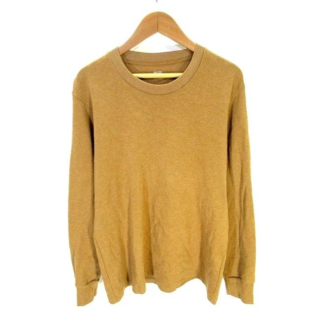 中古 ユニクロ Uniqlo Tシャツ カットソー 長袖 クルーネック 無地 キャメル S メンズ ベクトル 古着 146 ブランド古着販売のベクトル 通販 Yahoo ショッピング