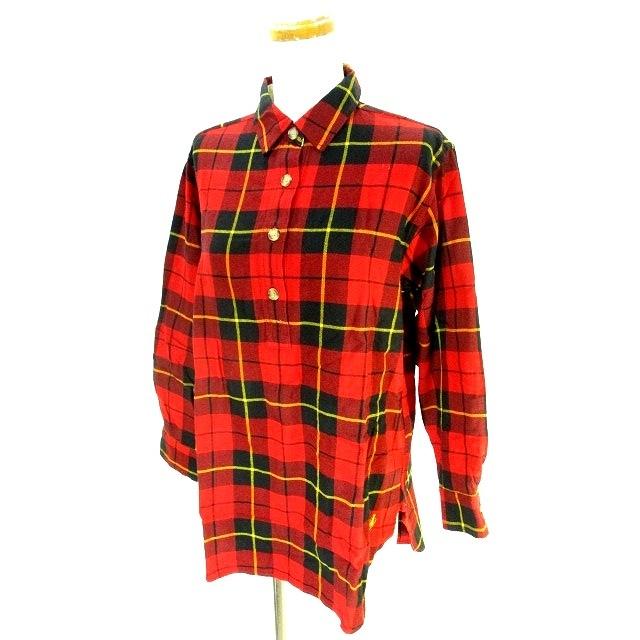 中古 ユニクロ Uniqlo W Anderson プルオーバー シャツ 長袖 チェック 柄 赤 レッド S レディース ベクトル 古着 146 ブランド古着販売のベクトル 通販 Yahoo ショッピング