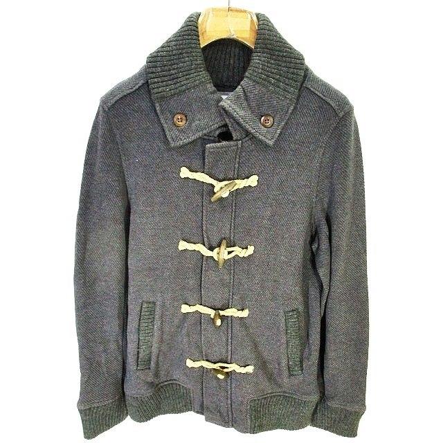 Buden Shouten ダッフル コート ジャケット ショート丈 綿100 無地 グレー M メンズ Paestum Org