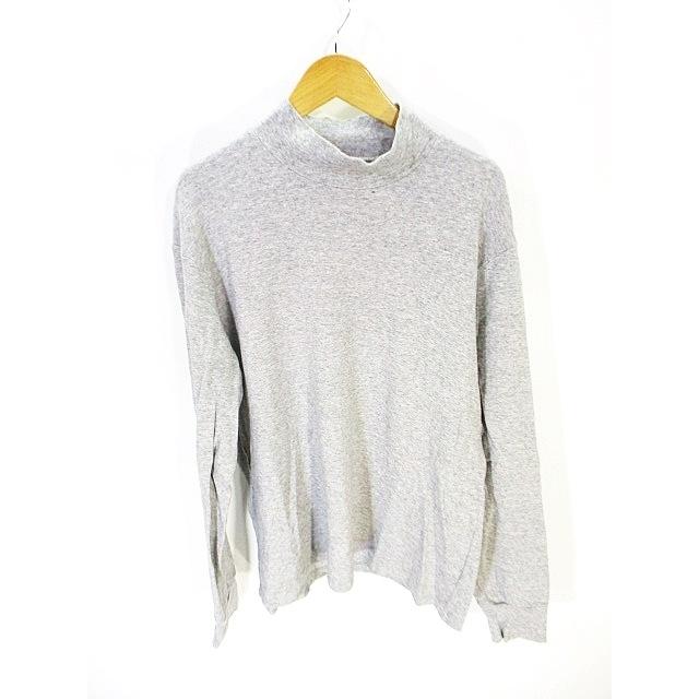 中古 ユニクロ Uniqlo Tシャツ カットソー 長袖 ハイネック 無地 灰色 グレー M メンズ ベクトル 古着 146 ブランド古着販売のベクトル 通販 Yahoo ショッピング