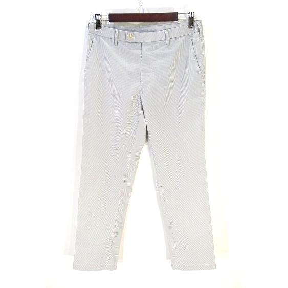 ユニクロ Uniqlo パンツ スラックス ロング ストライプ ライトグレー 76cm メンズ 146 ブランド古着販売のベクトル 通販 Yahoo ショッピング