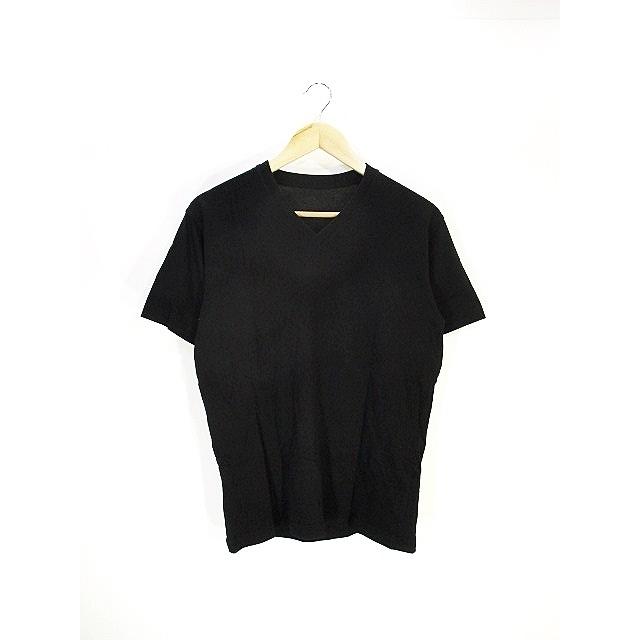 ユニクロ Uniqlo Tシャツ カットソー 半袖 Vネック 無地 黒 ブラック M メンズ 146 ブランド古着販売のベクトル 通販 Yahoo ショッピング