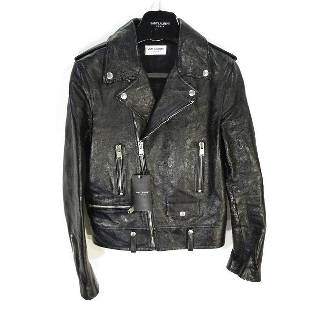 未使用品 サンローラン パリ SAINT LAURENT PARIS 17年製 カーフレザー 未使用品 サンローラン パリ SAINT LAURENT PARIS 17年製 カーフレザー