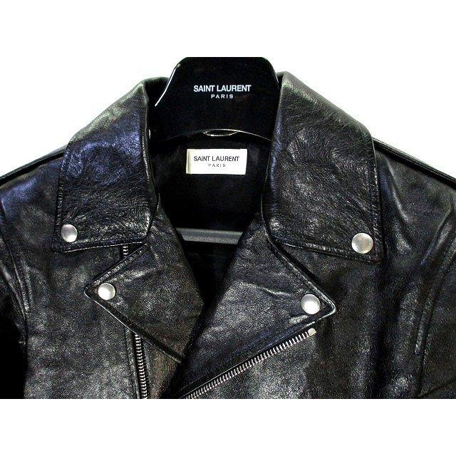 未使用品 サンローラン パリ SAINT LAURENT PARIS 17年製 カーフレザー 未使用品 サンローラン パリ SAINT LAURENT PARIS 17年製 カーフレザー
