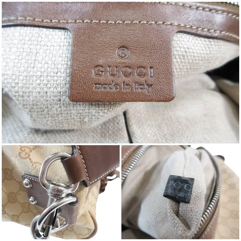 GUCCI グッチ ボストンバッグ ショルダー GGキャンバス 2way