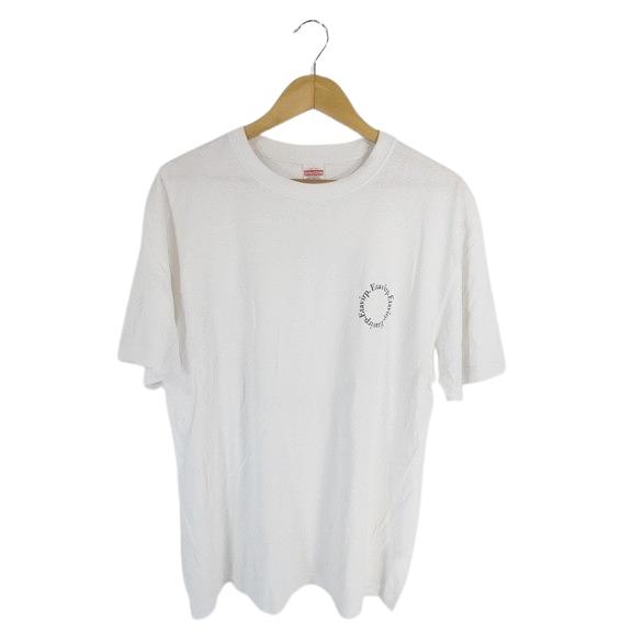 Etavirp. ロゴプリント Tシャツ ホワイト エタヴァープ Etavirp Tシャツ 半袖 ワンポイント ホワイト サイズXL