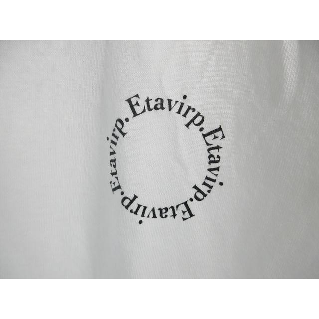 Etavirp. ロゴプリント Tシャツ ホワイト エタヴァープ Etavirp Tシャツ 半袖 ワンポイント ホワイト サイズXL