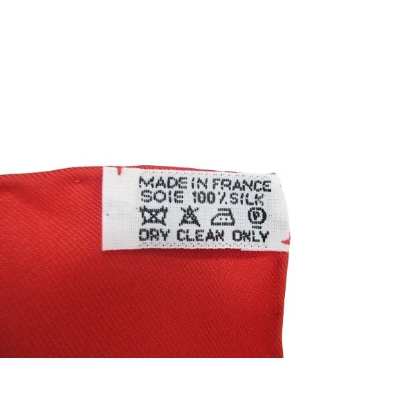 【中古】エルメス HERMES カレ スカーフ 90 RAILNG シルク レッド ★AA☆ QQQ メンズ レディース HERMES（エルメス） カレ スカーフ 90 RAILNG シルク レッド ☆AA