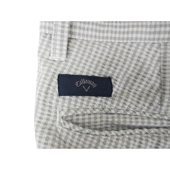 キャロウェイ CALLAWAY パンツ ストレート ゴルフ チェック柄 グレー