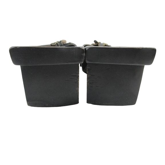 FENDI（フェンディ） サンダル ミドルヒール デニム フラワー サイズ35