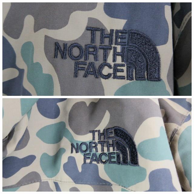 【中古】ザノースフェイス マウンテン パーカー フルジップ フード 刺繍 ロゴ 迷彩 NP15013 L カーキ系  メンズ THE NORTH FACE（ザ ノースフェイス） マウンテン パーカー フルジップ
