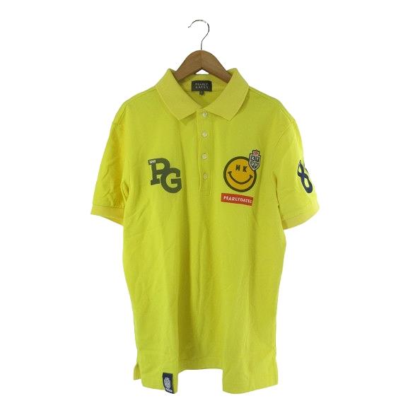 パーリーゲイツ PEARLY GATES ポロシャツ 半袖 ロゴ 刺? ワッペン
