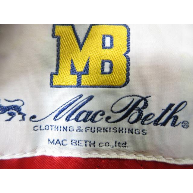 マクベス MACBETH スタジャン ウールジャケット 裏地 防寒 秋冬 マクベス MacBeth ウール ジャケット 裏地 キルティング ブロック