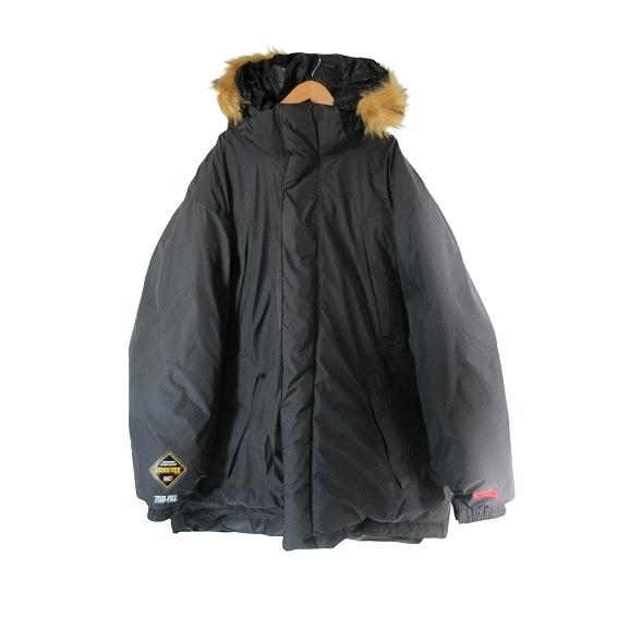 【中古】シュプリーム SUPREME GORE-TEX 700-Fill Down Parka  ダウンフード ファー ジャケット ナイロン サイズXL 黒 QQQ ☆AA★ メンズ Supreme（シュプリーム） SUPREME GORE-TEX 700-Fill Down Parka