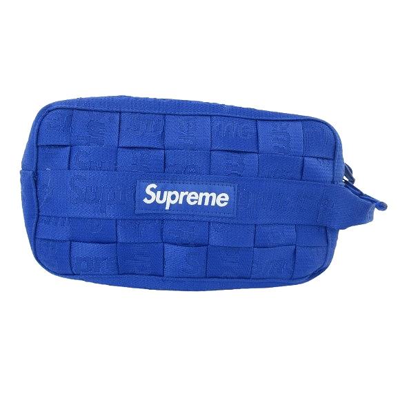 【中古】シュプリーム SUPREME SS24 ユーティリティ バッグ ハンド セカンド クラッチ ロゴ 総柄 ブルー ☆AA★ Supreme（シュプリーム） SUPREME SS24 ユーティリティ バッグ ハンド