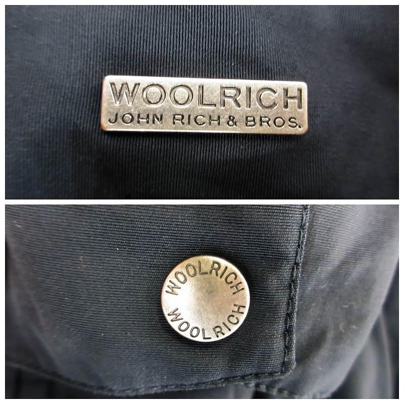 ウールリッチ WOOLRICH 1402072 ダウン ジャケット コート フード ファー ジップフライ ボタン 無地 ネイビー サイズM QQQ レディース_5