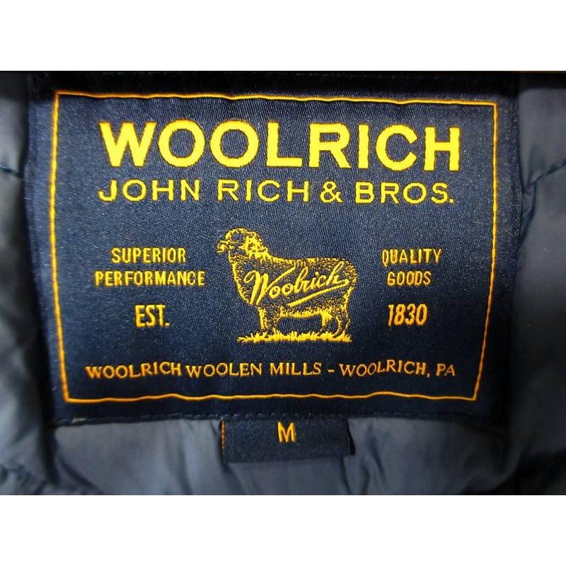 ウールリッチ WOOLRICH 1402072 ダウン ジャケット コート フード ファー ジップフライ ボタン 無地 ネイビー サイズM QQQ レディース_6