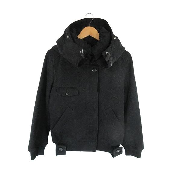 メルシーボークー mercibeaucoup ジャケット ウール フード シングル