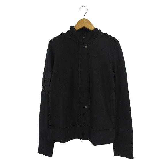 新品】 ヴィヴィアンタムVIVIENNETAMノーカラー黒ジャケット七分袖