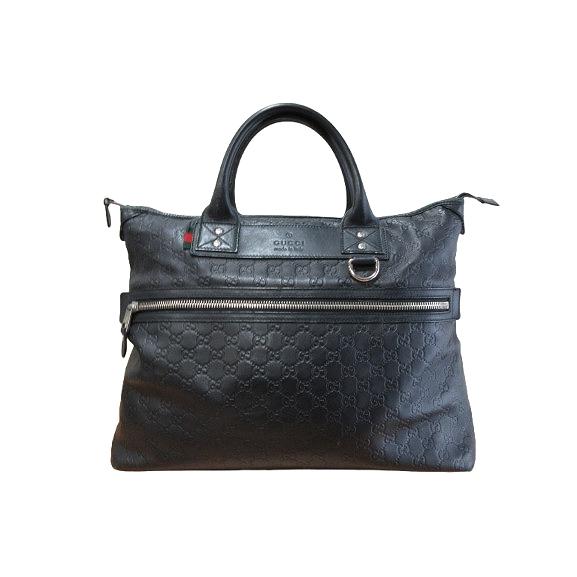 GUCCI グッチ　シマ　レザー　トートバッグ　ブラック GUCCI（グッチ） GUCCI 246362 グッチシマ トート バッグ 鞄 黒 QQQ