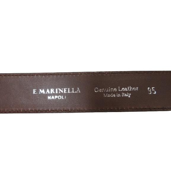 E.MARINELLA ベルト ダブル リング スウェード 地 ブラウン E.MARINELLA ベルト ダブル リング スウェード 地 ブラウン QQQ メンズ