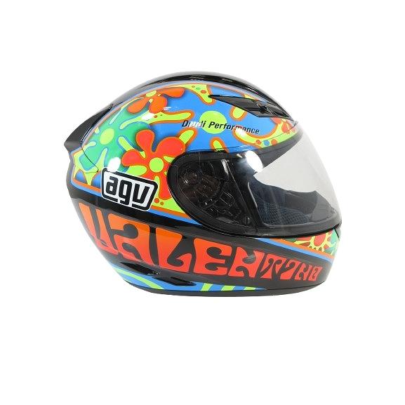 【美品】AGV K-3 ELEMENTS バレンティーノ・ロッシ Lサイズ Webike AGV K-3 バイクヘルメット 総柄 ロゴ バレンティーノ ・ ロッシ