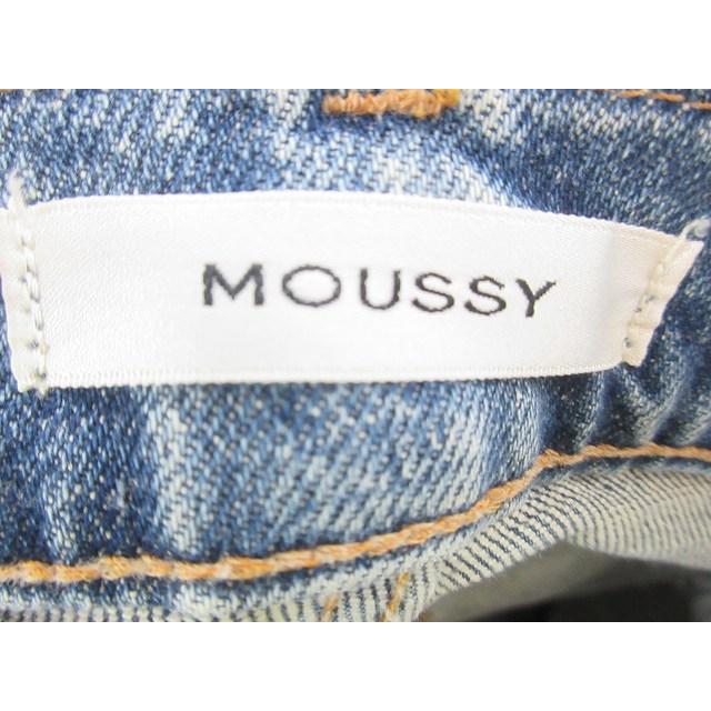 MOUSSY（マウジー） デニム パンツ ジップフライ ダメージ加工 無地