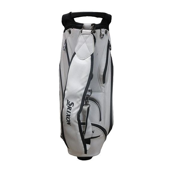 SRIXON スリクソン キャディバッグ カート型 4分割 ホワイト　劣化あり スリクソン SRIXON キャディ バッグ ロゴ 4分割 白 QQQ メンズ