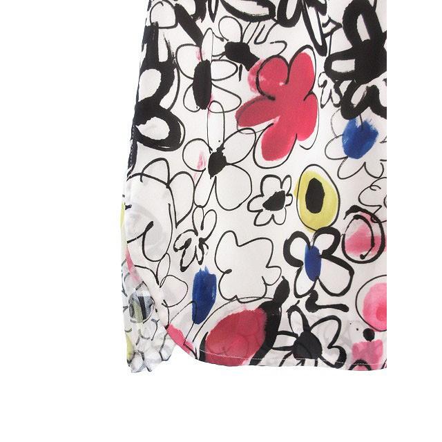 ドレスキャンプ DRESSCAMP スカート ミニ 花柄 フレア 白 ホワイト /tk  