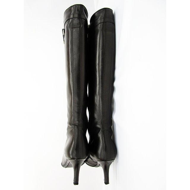 LOUIS VUITTON ルイヴィトン ロングブーツ 37.5 ロゴリボン