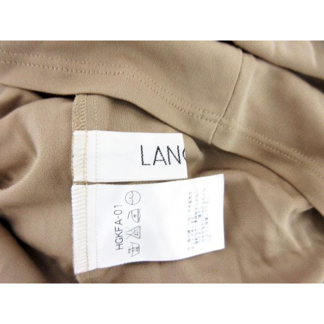 ランチェッティ LANCETTI ブラウス カットソー フリル 長袖 40 茶  