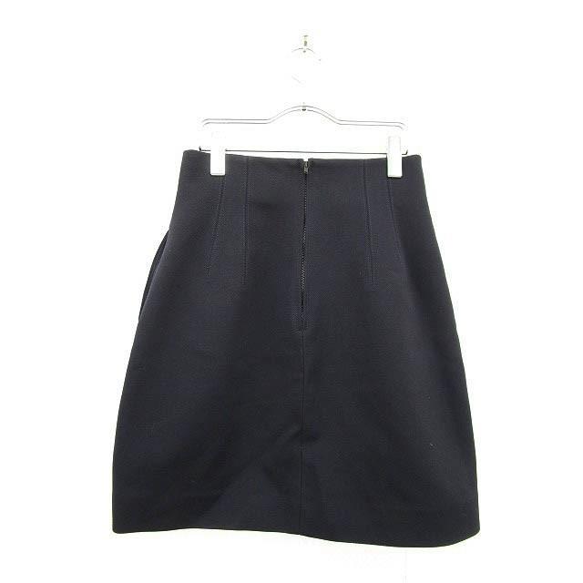 ルシェルブルー LE CIEL BLEU スカート タイト ひざ丈 40 紺 ネイビー  