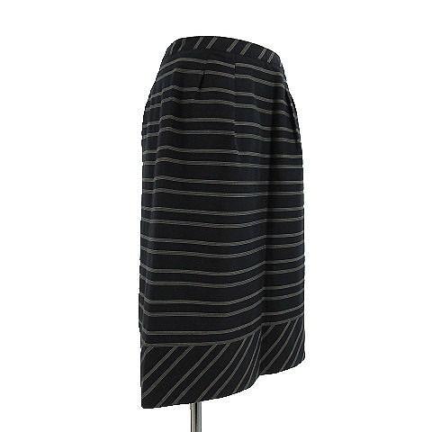 ユーバイウンガロ U by ungaro スカート ミディ丈 コットン混 ボーダー  