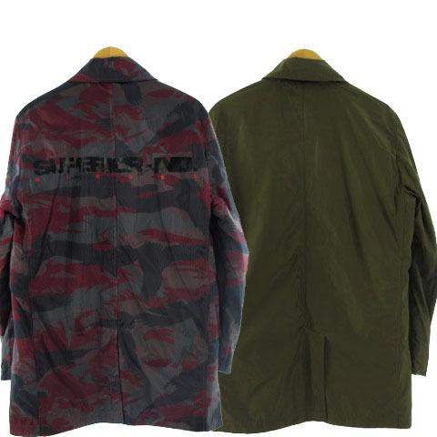 DIESEL 未使用品 ディーゼル コート ステンカラ―コート リバーシブル  