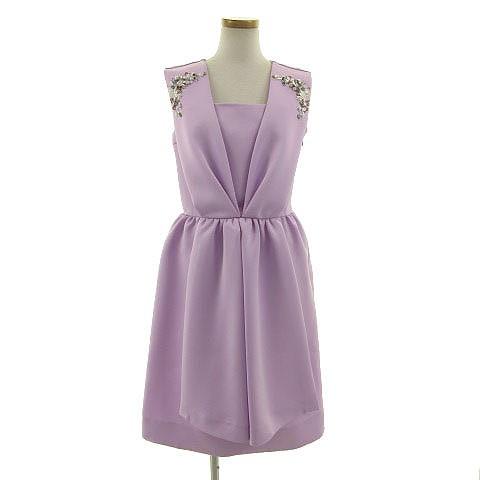 最適な価格 未使用品 チェスティ Chesty ワンピース フォーマル ミディ丈 ノースリーブ ビジュー付 ピンクパープル系 1 レディース ベクトル 古着 開店祝い Tapiceria Viguesa Com