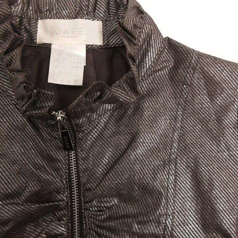 チェルシー ガーブ CHELSEA GARB ジャケット 七分袖 ジップアップ ラメ 