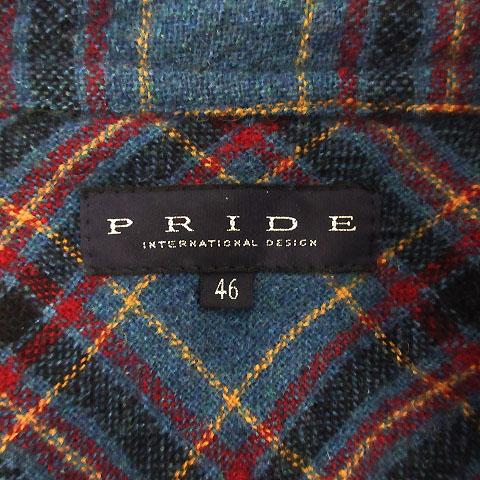 プライドインターナショナルデザイン PRIDE シャツ ネルシャツ 長袖 