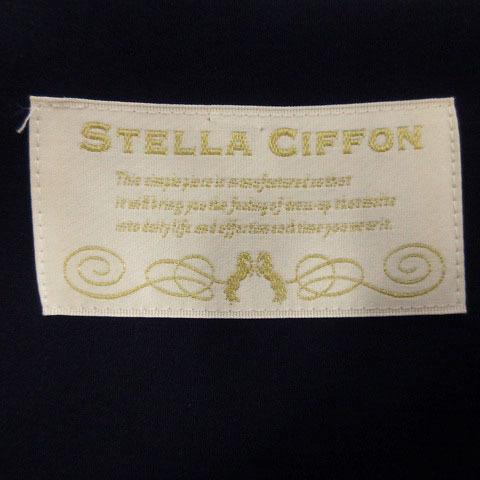 ステラシフォン STELLA CIFFON ワンピース ひざ丈 五分袖 バルーン 