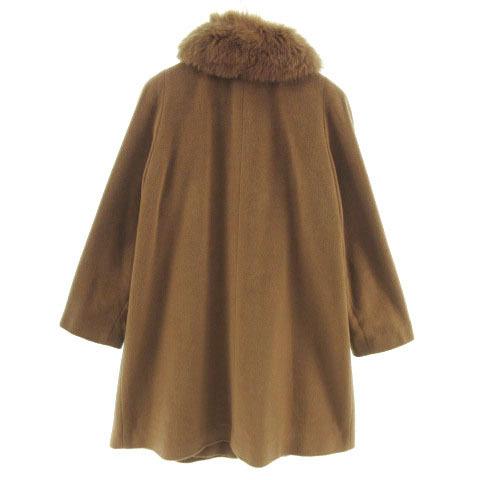 レジアンス Regence コート ステンカラ フォックスファー アンゴラ混