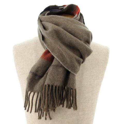 ④BEGG＆CO EDIFICE マフラー　グレー　新品未使用　スコットランド ④BEGG＆CO EDIFICE マフラー グレー 新品未使用 スコットランド