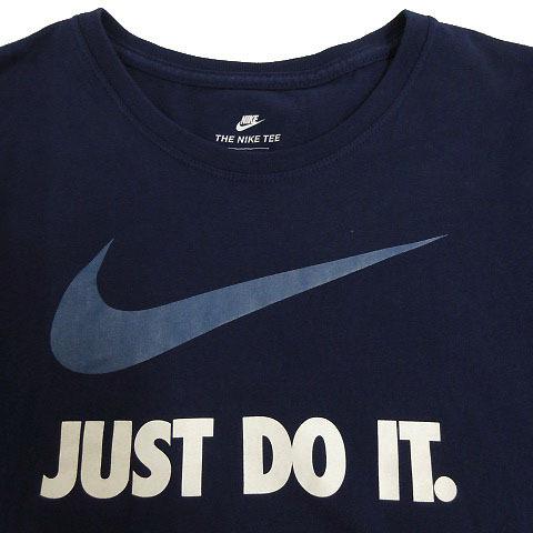 中古 ナイキ Nike ｔシャツ 半袖 丸首 ロゴプjust Do It ブルー 青 L レディース ベクトル 古着 155 ブランド古着販売のベクトル 通販 Yahoo ショッピング