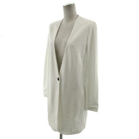 特売 未使用品 アイシービー Icb ジャケット ノーカラー ロング丈 日本製 オフ白 4 レディース ベクトル 古着 爆売り Www Technet 21 Org