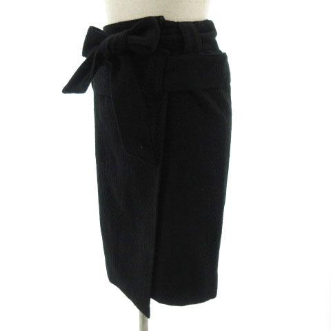 ハンアンスン Han ahn soon スカート ラップスカート ミディ丈 リボン  