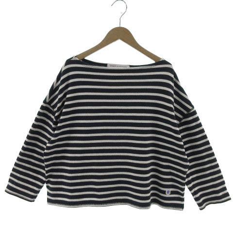 グラソン Glacon カットソー 長袖 ボートネック ワッペン 刺繍