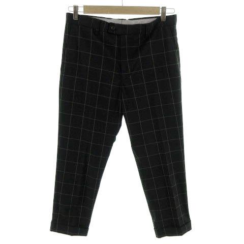 グローバルワーク Global Work パンツクロップド 格子柄 ブラック 黒 グレー M メンズ 155 ブランド古着販売のベクトル 通販 Yahoo ショッピング