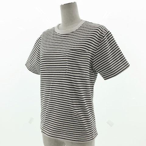 中古 無印良品 良品計画 ｔシャツ 半袖 クルーネック ボーダー コットン ブラック 黒 ホワイト 白 M レディース ベクトル 古着 155 ブランド古着販売のベクトル 通販 Yahoo ショッピング