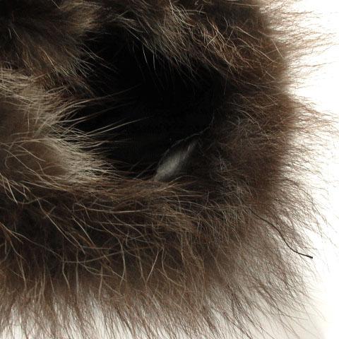 コート 毛皮 リアルファー ブラウン 茶 レディース : ブランド古着販売