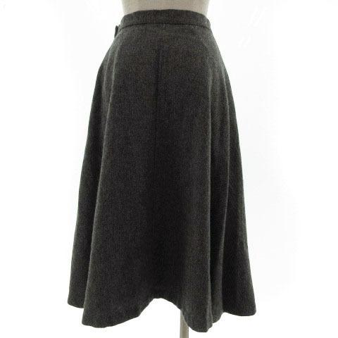 ブギウギ BOOGIE WOOGIE スカート フレア ミディ丈 ウール混  